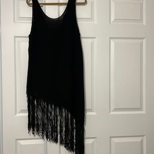 Black fringed dress